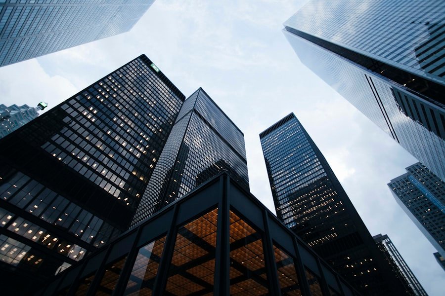 Modern corporate building